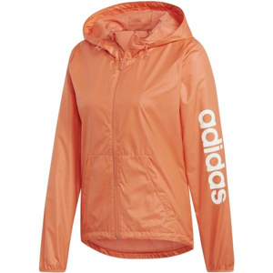 adidas ESSENTIALS LINEAR WINDBREAKER oranžová L - Dámská sportovní bunda