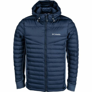 Columbia POWDER PILLOW HYBRID HOODED JACKET modrá XXL - Pánská bunda