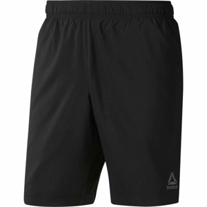 Reebok WOVEN SHORT Pánské kraťasy, Černá,Šedá, velikost