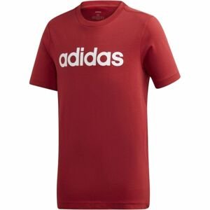 adidas YB E LIN TEE Dětské triko, Červená, velikost 116