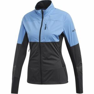 adidas W XPERIOR JKT Dámská outdoorová bunda, Černá,Světle modrá, velikost