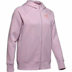 Under Armour RIVAL FLEECE SPORTSTYLE LC SLEEVE GRAPHI růžová M - Dámská mikina