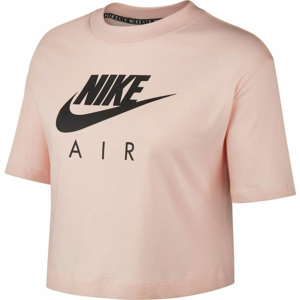 Nike NSW AIR TOP SS Dámské tričko, Oranžová,Černá, velikost