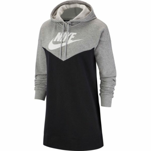 Nike NSW HRTG HOODIE DRESS SB bílá XS - Dámské šaty