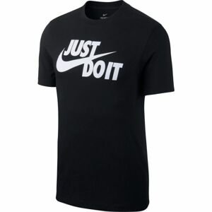 Nike NSW TEE JUST DO IT SWOOSH Pánské tričko, černá, velikost XL