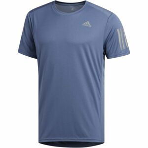 adidas OWN THE RUN TEE modrá S - Pánské triko