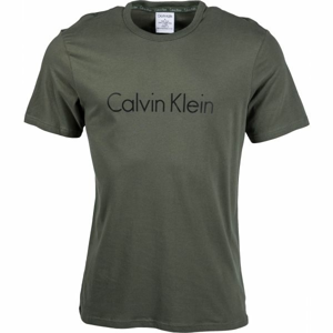 Calvin Klein S/S CREW NECK tmavě šedá M - Pánské tričko