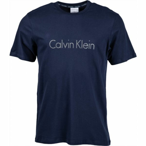 Calvin Klein S/S CREW NECK tmavě modrá M - Pánské tričko