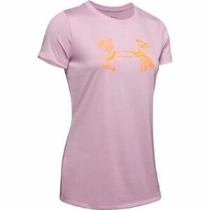 Under Armour TECH SSC GRAPHIC Dámské tričko, Růžová,Oranžová, velikost L