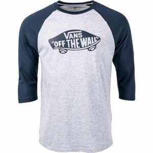 Vans MN OTW RAGLAN ATHLETIC Pánské tričko s 3/4 rukávem, šedá, velikost M