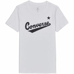 Converse CENTER FRONT LOGO TEE Dámské tričko, bílá, velikost M