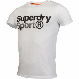 Superdry CORE SPORT GRAPHIC TEE bílá XL - Pánské tričko