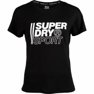 Superdry CORE SPORT GRAPHIC TEE černá L - Pánské tričko
