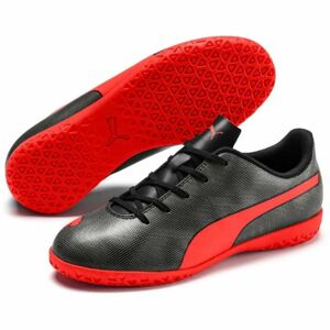 Puma RAPIDO IT JR Dětská sálová obuv, Černá,Červená, velikost 4