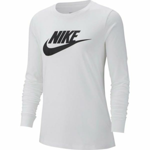 Nike NSW TEE ESSNTL LS ICON FTRA bílá S - Dámské triko