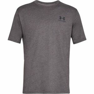 Under Armour SPORTSTYLE LEFT CHEST SS Pánské tričko, tmavě šedá, velikost L