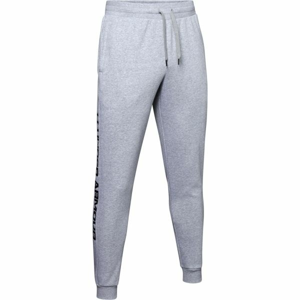 Under Armour RIVAL FLEECE WORDMARK LOGO JOGGER šedá S - Pánské tepláky