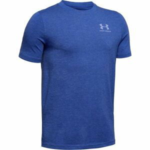 Under Armour EU COTTON SHORT SLEEVE Chlapecké tričko, modrá, velikost S