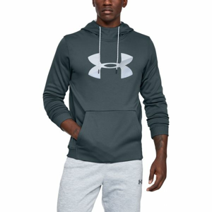 Under Armour AF PO HOODIE BIG LOGO GRAPHIC šedá S - Pánská mikina