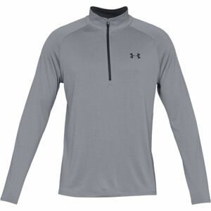 Under Armour TECH 2.0 1/2 ZIP Pánské triko s dlouhým rukávem, šedá, velikost L