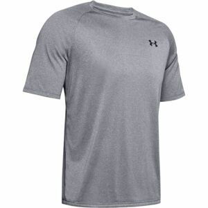 Under Armour TECH 2.0. SS TEE NOVELTY Pánské triko, Šedá,Černá, velikost