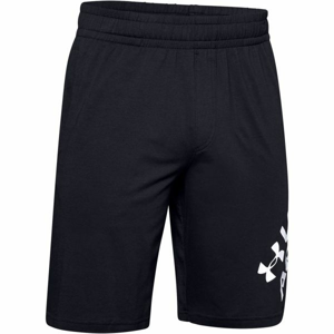 Under Armour SPORTSTYLE COTTON WORDMARK LOGO SHORT Pánské kraťasy, černá, velikost XXL