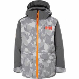 Helly Hansen JR SKYHIGH JACKET šedá 12 - Dětská lyžařská bunda