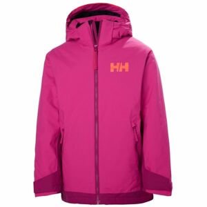 Helly Hansen JR HILLSIDE JACKET růžová 10 - Dětská lyžařská bunda