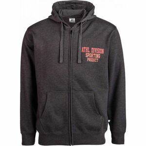 Russell Athletic HOODY SWEATSHIRT ATHL. DIVISION Pánská mikina, Tmavě šedá,Červená, velikost