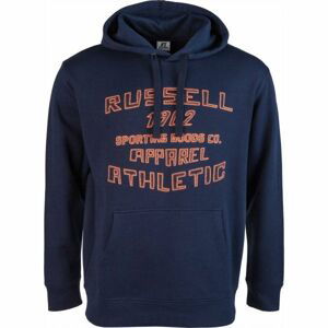 Russell Athletic PRINTED HOODY SWEATSHIRT APPAREL ATHLETIC tmavě modrá L - Pánská mikina