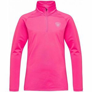 Rossignol GIRL 1/2 ZIP WARM STRETCH růžová 16 - Juniorský rolák