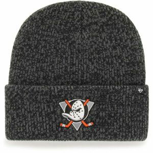 47 NHL ANAHEIM DUCKS BRAIN FREEZE CUFF KNIT Klubová zimní čepice, tmavě šedá, veľkosť UNI