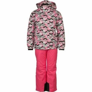 ALPINE PRO BOJORO Dětský lyžařský set, růžová, veľkosť 152-158