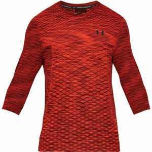 Under Armour VANISH SEAMLESS 3/4 SLEEVE červená S - Pánské tričko