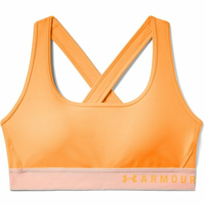 Under Armour ARMOUR MID CROSSBACK oranžová XL - Dámská sportovní podprsenka