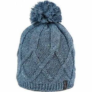 Finmark WINTER HUT Zimní pletená čepice, modrá, velikost UNI