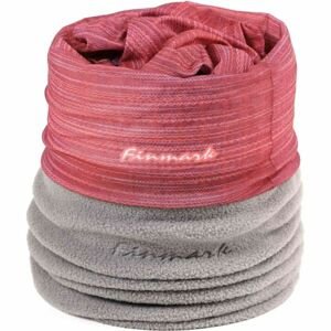 Finmark Multifunkční šátek Multifunkční šátek, Růžová,Šedá, velikost