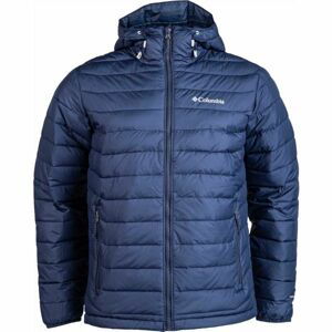 Columbia POWDER LITE HOODED JACKET modrá S - Pánská bunda