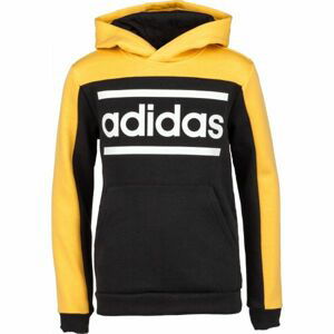 adidas LIN CB HOODIE Dětská mikina, černá, velikost 128