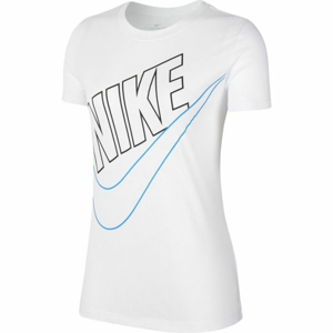 Nike NSW TEE PREP FUTURA W bílá L - Dámské tričko