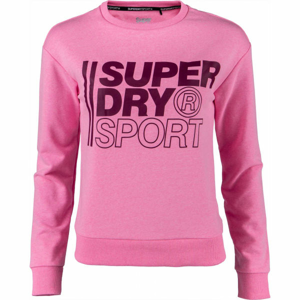 Superdry CORE SPORT CREW růžová 10 - Dámská mikina