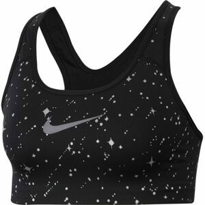 Nike SWOOSH BRA SPRKL PRT černá XL - Dámská sportovní podprsenka