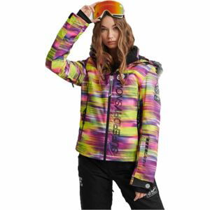 Superdry SD SKI RUN JACKET růžová 12 - Dámská lyžařská bunda