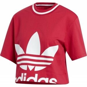 adidas CROPPED TEE Dámské tričko, červená, velikost 36