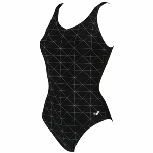 Arena W ARIEL WING BACK ONE PIECE C-CUP černá 42 - Dámské jednodílné plavky