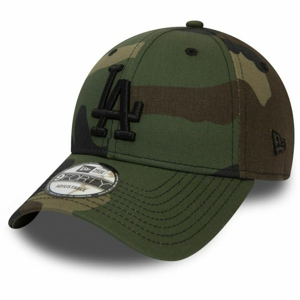 New Era 9FORTY MLB CAMO ESSENTIAL LOS ANGELES DODGERS tmavě zelená UNI - Pánská klubová kšiltovka