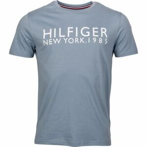 Tommy Hilfiger CN SS TEE LOGO modrá S - Pánské tričko