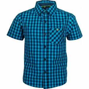 Lewro MELVIN Chlapecká košile, Modrá,Černá, velikost