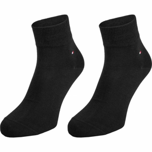 Tommy Hilfiger MEN QUARTER 2P Pánské ponožky, černá, veľkosť 39-42