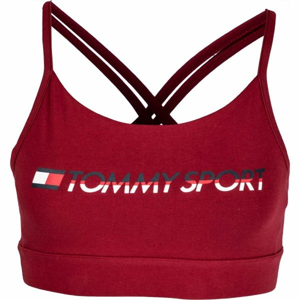 Tommy Hilfiger SPORTS BRA LOW IMPACT CO/EA LOGO červená M - Dámská sportovní podprsenka